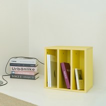 모아이 플랜비 컬러 협탁 다용도 모듈 수납장_2colors, 선반형, 옐로우