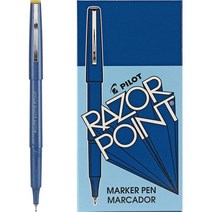 일본직발송 3. PILOT RAZOR POINT POROUS POINT STICK PEN BLUE INK EXTRA FINE DOZEN (병행 수입품) B, One Size, One Color