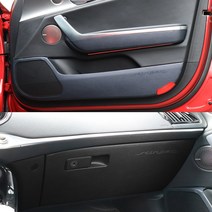 스팅어/스팅어마이스터 인조가죽 스크래치방지커버 도어커버 글로브박스커버 다시방 기스 스크래치방지, 글로브박스커버 브라운색상