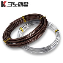 500g 분재철사 알루미늄 와이어 원예 공예 철사, 2.5mm, 은색500g, 1개