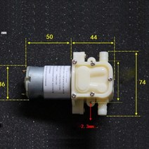 다이어프램펌프미니 DC 545 모터 다이어프램 펌프 물 오일 액체 1.0-1.2 L/분 12V 신제품, 한개옵션0