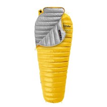 백패킹쉘터 백패킹 장비 Naturehike 겨울 야외 화이트 구스 다운 mummy 침낭 다운 재킷 슬리핑 백 캠핑 하이킹 배낭 사이클링 JX, 노란색 업그레이드