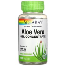 솔라레이 알로에 베라 젤 농축액 베지 100캡슐, 1개, 기본