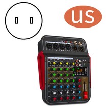 디제잉장비 DJ기계 팬텀 블루투스 효과가있는 USB가있는 전문 스테레오 6 채널 48v 오디오 믹서 dj 콘솔러 pc 레코드 재생, mg6-us