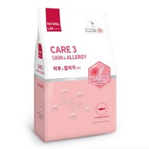 네츄럴랩 케어3 유기농 기능성 건식사료 강아지 피부 앤 알러지, 피부/알러지 케어, 2kg, 2개