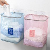 벽걸이 쓰레기 분리 수거 함 망 원룸 재활용품, 핑크, 1개