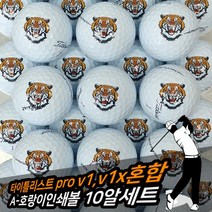 타이틀리스트 v1 v1x 혼합 A- 타이거 인쇄볼(10알)