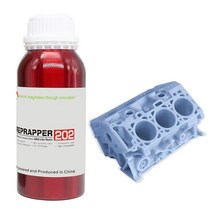 RepRapper 201 ABS-Like 3D 프린터 수지 고속 UV 경화 민감성 수지 405nm 표준 광폴리머 수지 부서지지 않는 고정밀 낮은 수축 LCD 3D 인쇄용 반투명 블, A-500g Gray