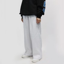 데님투나잇 남여공용 여유있는핏 기모 와이드 트레이닝 팬츠 츄리닝바지