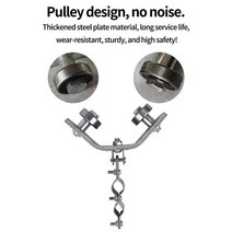 앵글 다리미 풀리 360 도 회전 가능 아연 도금 다리미 앵글 도르래 실내 실외 소음, [01]