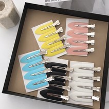디와이컴퍼니 백스테이지핀 잔머리정리핀 앞 옆 머리핀 머리고정핀 4P, 블루