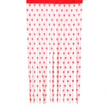 업소용 구슬발 비즈발 커튼 커텐 비즈방울 100x200cm 보일 커튼 화이트 레드 하트 스트링 퓨어 컬러 침실