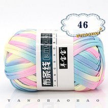 자이언트얀 뜨개질 1pc 100g 두꺼운 헝겊 원사 손 부드러운 원사 가방 카펫 diy 손으로 재료, 1pc 46
