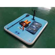 수상 좌대 마그마 에어 보트 민물용 요트 에어매트, 2x2x0.2m