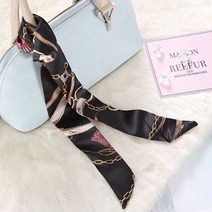 유럽풍 스카프 여성 가을 가방 모자 실크 머플러