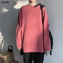 DFMEI 긴팔 티셔츠 레깅스 남자 옷 커플 맨투맨