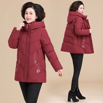 Mao여성 의류 세 엄마 겨울 면화 패딩 자켓 서양식 새로운 따뜻한 코튼 패딩 자켓 중간 및 노인