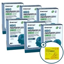 [사은품증정 일양 비타C] 엔젯오리진 하이큐 포스파티딜세린 징코 1200mg 30캡슐 수험생 영양제, 6박스