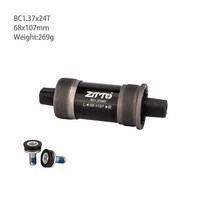 자전거 브라켓 부품 ZTTO-자전거 BSA 하단 브래킷 111 113.5mm 122.5mm 스퀘어 테이퍼 스핀들 크랭크세트 크랭크 축 자전거 부품 BB, 02 68X107L