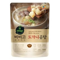 CJ더마켓 간편식 즉석식품 국레시피 탑티어 비비고 도가니곰탕 국 탕 찌개 밀키트 460G, 6개