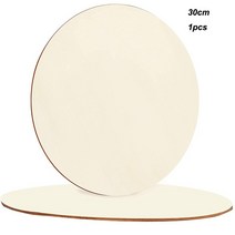 목모보드 미완성 원형 목재 조각 DIY 디스크 슬라이스 웨딩 크리스마스 그림 장식 1cm30cm 1100 개, 300mm 1pcs no Hole