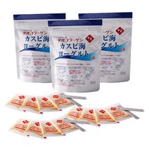 [최신유통기한 2023년 10월 24일] 하나마이 카스피해 유산균 종균 요거트 스타터 3세트 - 일본 공식 수입 정품 집에서 수제 요구르트 만들기, 3세트(=3팩), 1팩당 종균1.5g x 2스틱 + 콜라겐5g x 4포