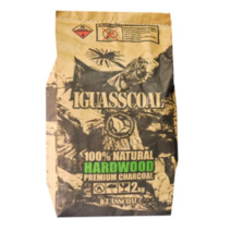 이과스콜 100% NATURAL HARDWOOD PREMIUM CHARCOAL 캠핑용 숯, 2kg, 4개