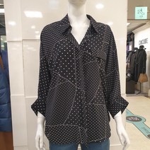 블루페페 부평점 구김없이 루즈핏 ..부드럽게 편안한 룩 연출 카라넥 9부 소매핏 예쁜 블라우스