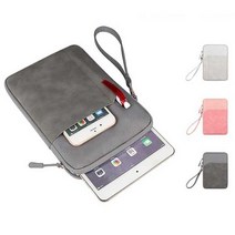 아이패드 라이너 스웨이드 스트랩 파우치 가방, 8인치(7.9 inch)_딥그레이