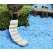 신제품 미니 공예 입상 식물 냄비 정원 장식 미니어처 요정 정원 장식 DIY 판매, 하얀 구부러진 계단