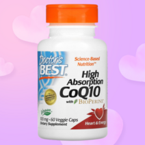 닥터스베스트 발효 코엔자임q10 코엔자임큐텐 유비퀴놀 코큐텐 흑후추 100mg 베지캡슐 60정, 1병