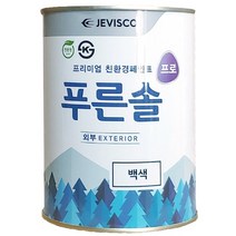 제비스코 푸른솔 수성페인트 외부 백색 1L
