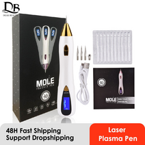 laser plasma pen for skin tag remover freckle black dot papilloma warts 여드름 문신 두더지 제거 펜 lcd 뷰티 케어 도구, 분홍색