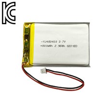 YJ 리튬폴리머배터리 KC인증 충전지 YJ483450 800mAh 리튬폴리머, 1개