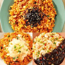 신세계푸드 올반 우삼겹 깍두기 3봉+통새우 3봉+아삭 김치 볶음밥 3봉 (220gX9봉), 단품