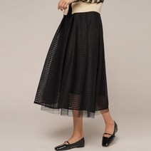 앤콥 펀칭 레이스 샤 스커트