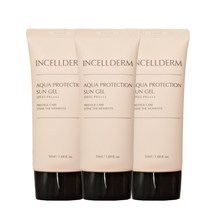 인셀덤 아쿠아 프로텍션 선젤 SPF50+ PA++++ 50ml 3개 +코팩증정, 1개