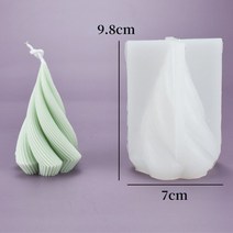 실리콘 토끼 몰드 곰돌이 도넛 원형 틀 Diy 원추형 기하학 곡선 열 실리콘 촛불 금형 3D 크리 에이 티브 회, 14 L