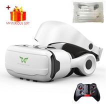 게임 가상현실 VR VR 안경 가상 현실 3D 헤드셋 헬멧 안드로이드 아이폰 스마트 폰 휴대 전화 컨트롤러 게, 03 No Box 054 Remote