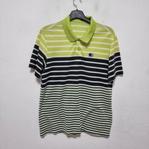 남6706 / 코오롱스포츠정품 춘하 면 카라넥 반팔셔츠 중고 코딱지구제