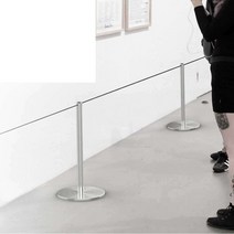 갤러리 차단봉 벨트 가이드 라인 바리케이트 미술관, 스테인리스 스틸 소형 섀시