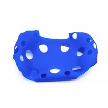 vr 안경 스마트 글래스 게임 추천 htc vive 헤드셋 보호 헬멧 충격 방지 쉘 액세서리 용 부드러운 땀 방지 실리콘 컨트롤러 커버, 파란색 덮개, 03 Blue Cover, 한개옵션1