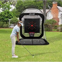 골프스윙 연습망 개인연습 실내 실외, 연습망+ 패드