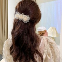 러블리 꽃송이 머리핀 포인트 패션 헤어 악세사리