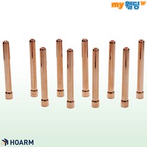 호암 티그 TIG 용접 토치 부품 알곤 콜릿척 350A 1.0~4.0mm (10개입), 4.0ø