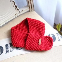러브컨츄리 (DIY)멍석 쁘띠목도리 만들기 뜨개질 DIY 패키지, 56-레드