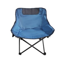 야외 접이 의자 휴대용 달 의자 원 호 의자 야외 걸상 슈퍼 내구성 비치 의자 캠핑 의자, 파란색