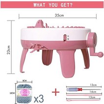 베짜기 베틀 직조 위빙 틀 직조기 손뜨개 위빙 옷감 뜨게 키트 224048 바늘 편물 기계 실린더 울 스카프 원사 기계 스웨터 모자 양말 성인 게으른 유물 선물, 40 바늘 핑크