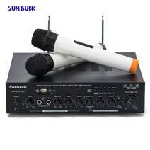 올드첸 진공관앰프 Sunbuck av-mp618e 2.1 채널 300w 고출력 sd usb fm 블루투스 원격 제어 전력 증폭기 홈 hifi 사운드 오디오, 없음