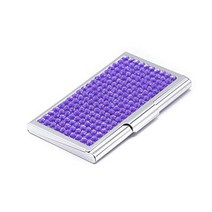 Business Card Case for Ladies - Luxurious Crystal Rhinestone Calling Card Holder for Professional Wo, 1
